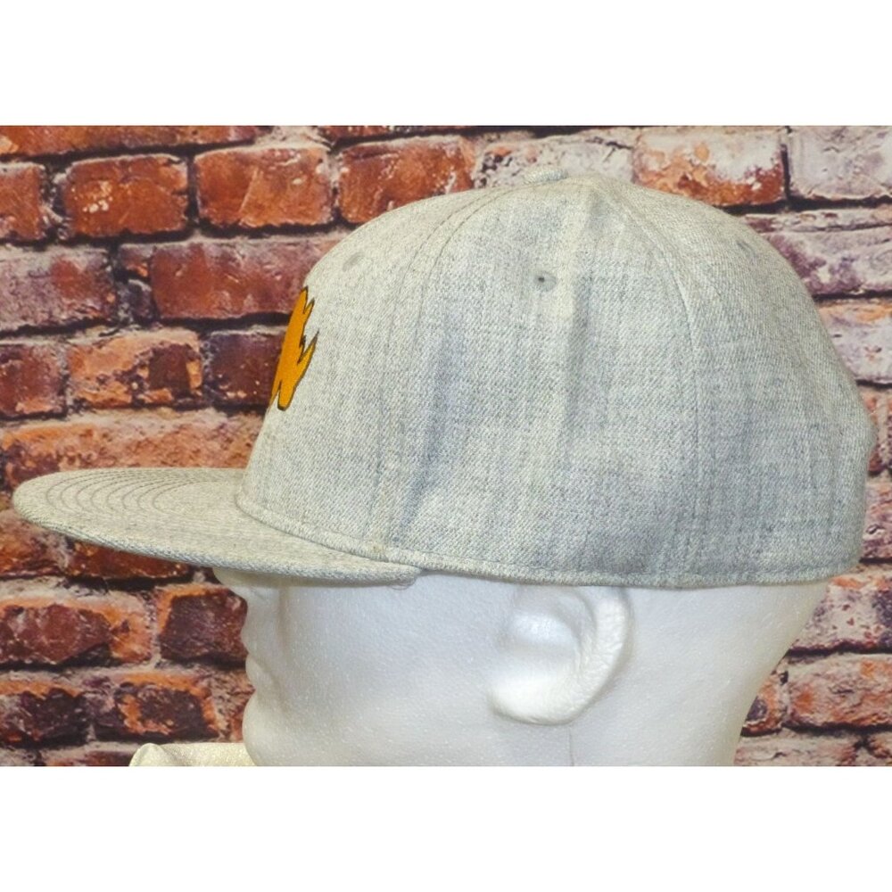 Golden Rhino Embroidered Grey Snapback Cap By Otto  One Size Fits Most - Picture 4 of 6